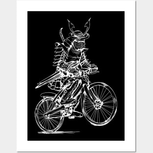 SEEMBO Samurai Cycling Bicycle Riding Bicycling Biking Bike Posters and Art